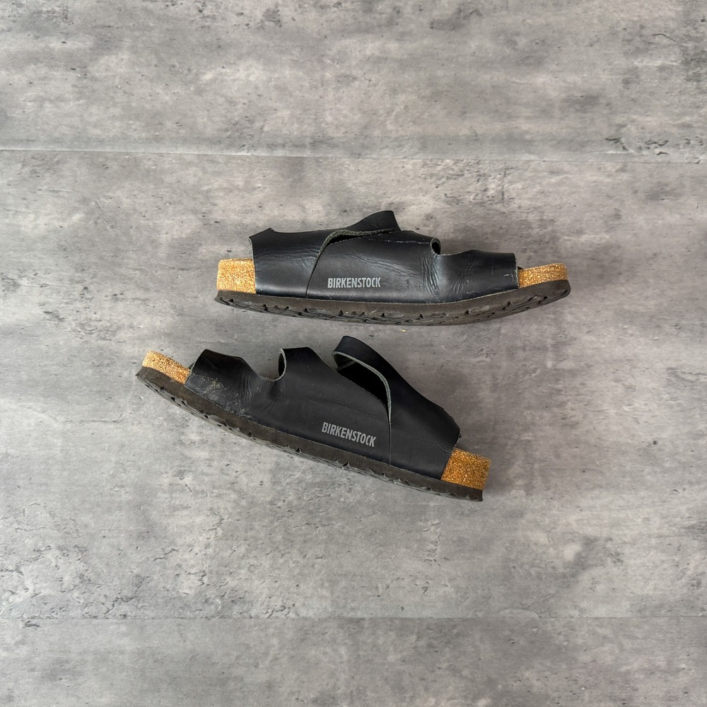 Y2K 00s Birkenstock Made In Germany Athens Black Leather Closed Toe Sandals